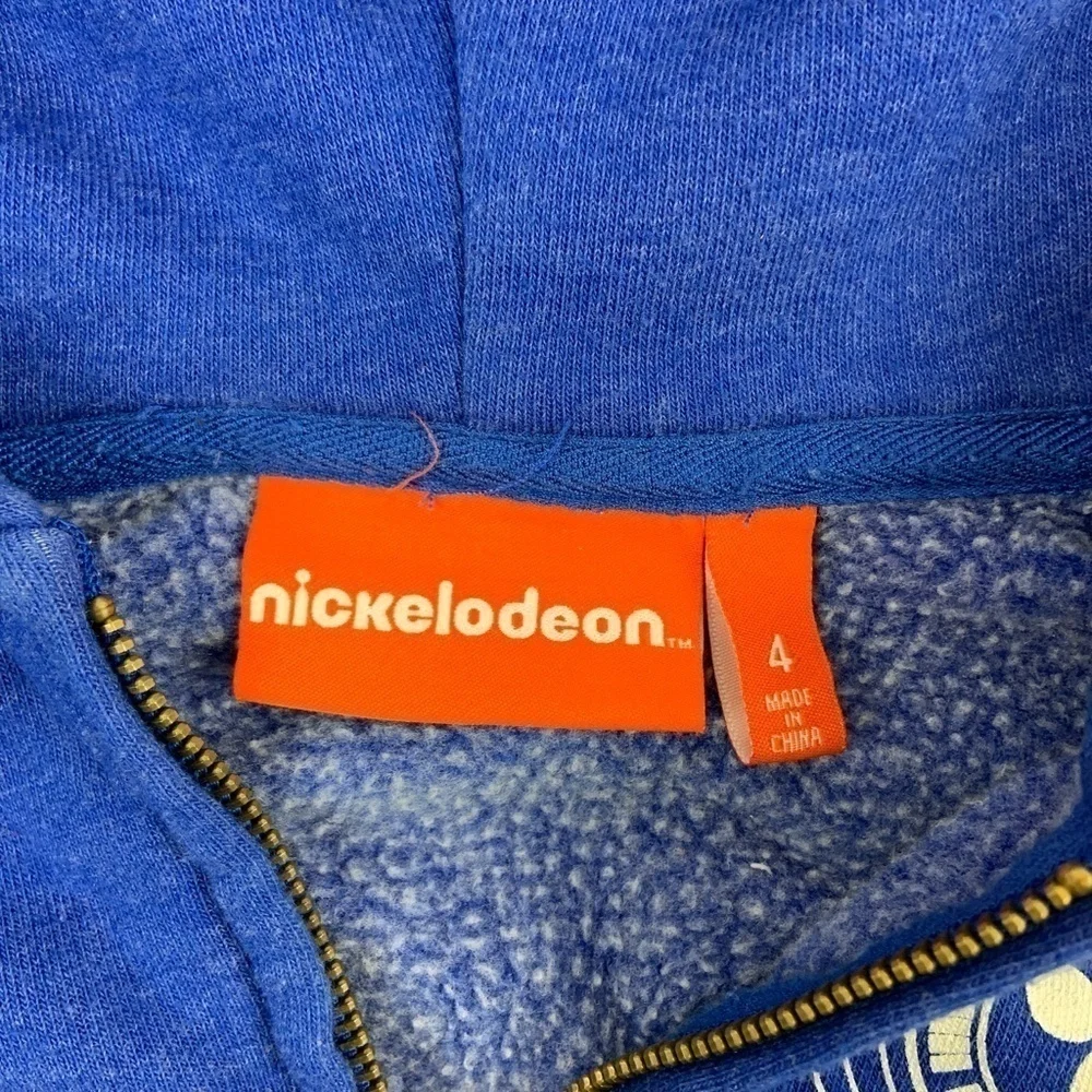 Nickelodeon Kids Boys Jacket Zip Up Long Sleeve Blue 4